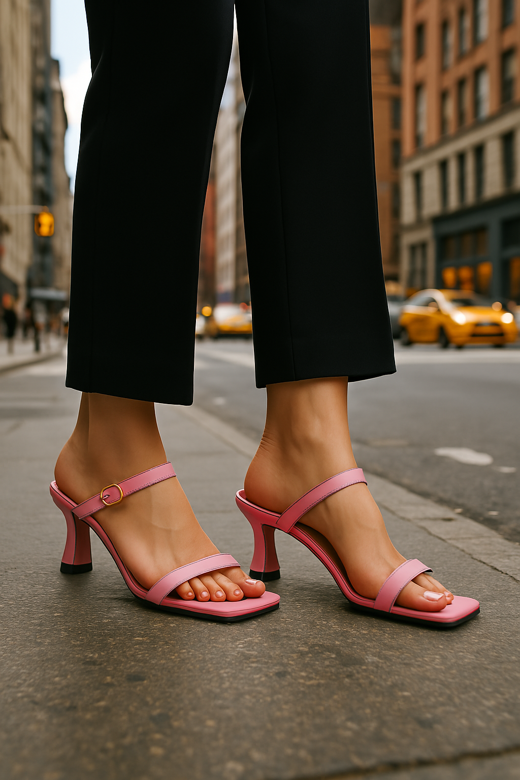 Leather Heel Mules for Women - Stylish Rosa Belle Design - Elegant Footwear for Casual and Formal Occasions