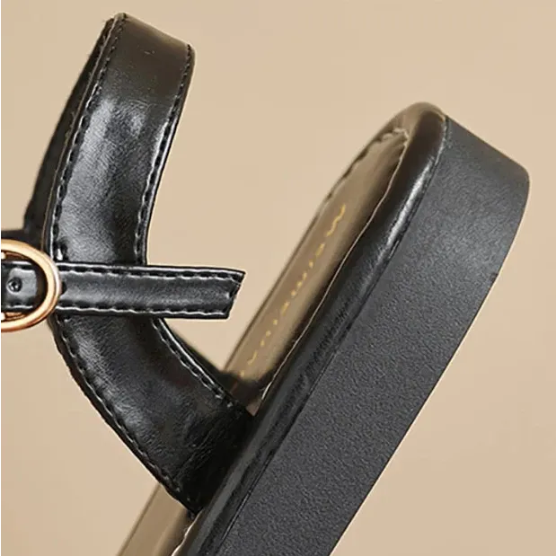 Leather Malibu Sandals for Women - Comfortable Summer Footwear with Adjustable Straps and Durable Sole