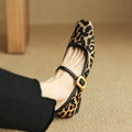 Leopard Print Mid-Heel Shoes for Women - Stylish Feline Luxe Design for Casual or Dressy Occasions