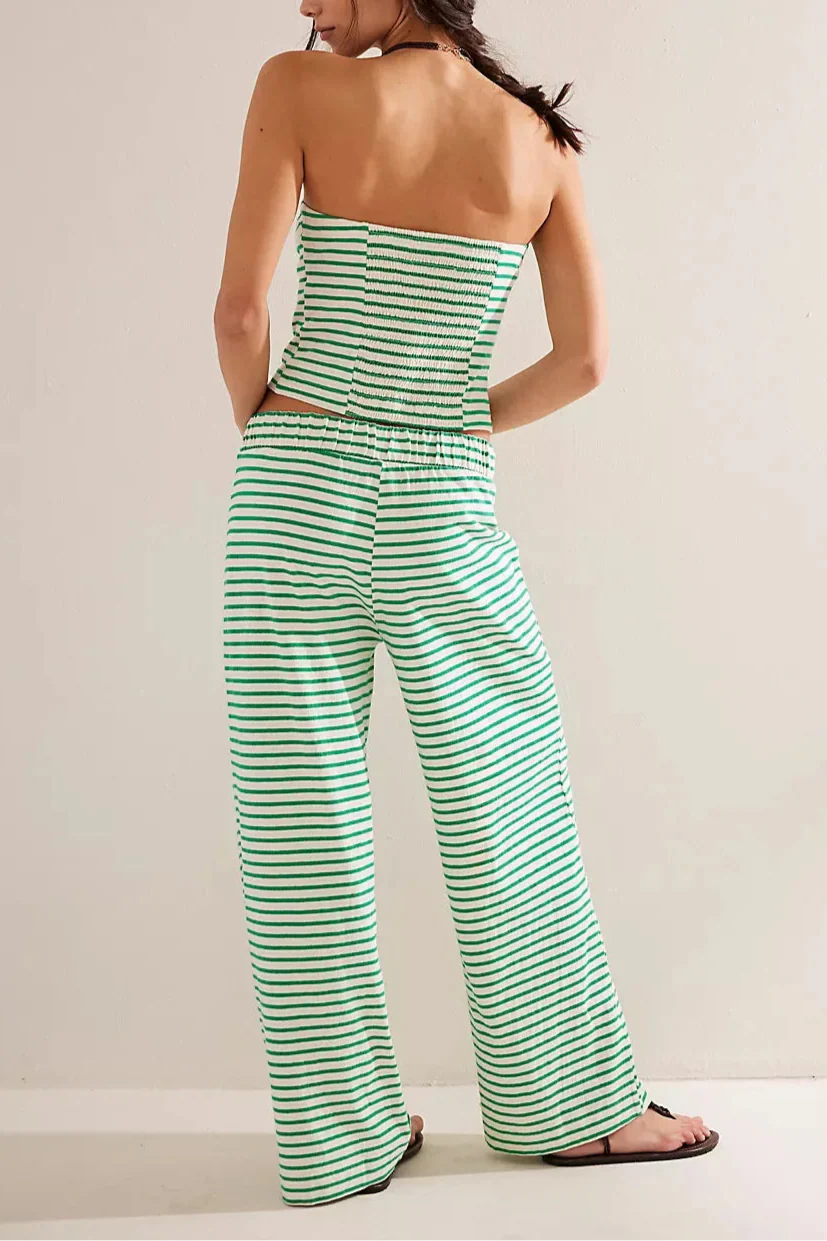 Linen Striped Bedding Set - Soft, Breathable Fabric for Cozy Home Decor - Queen Size