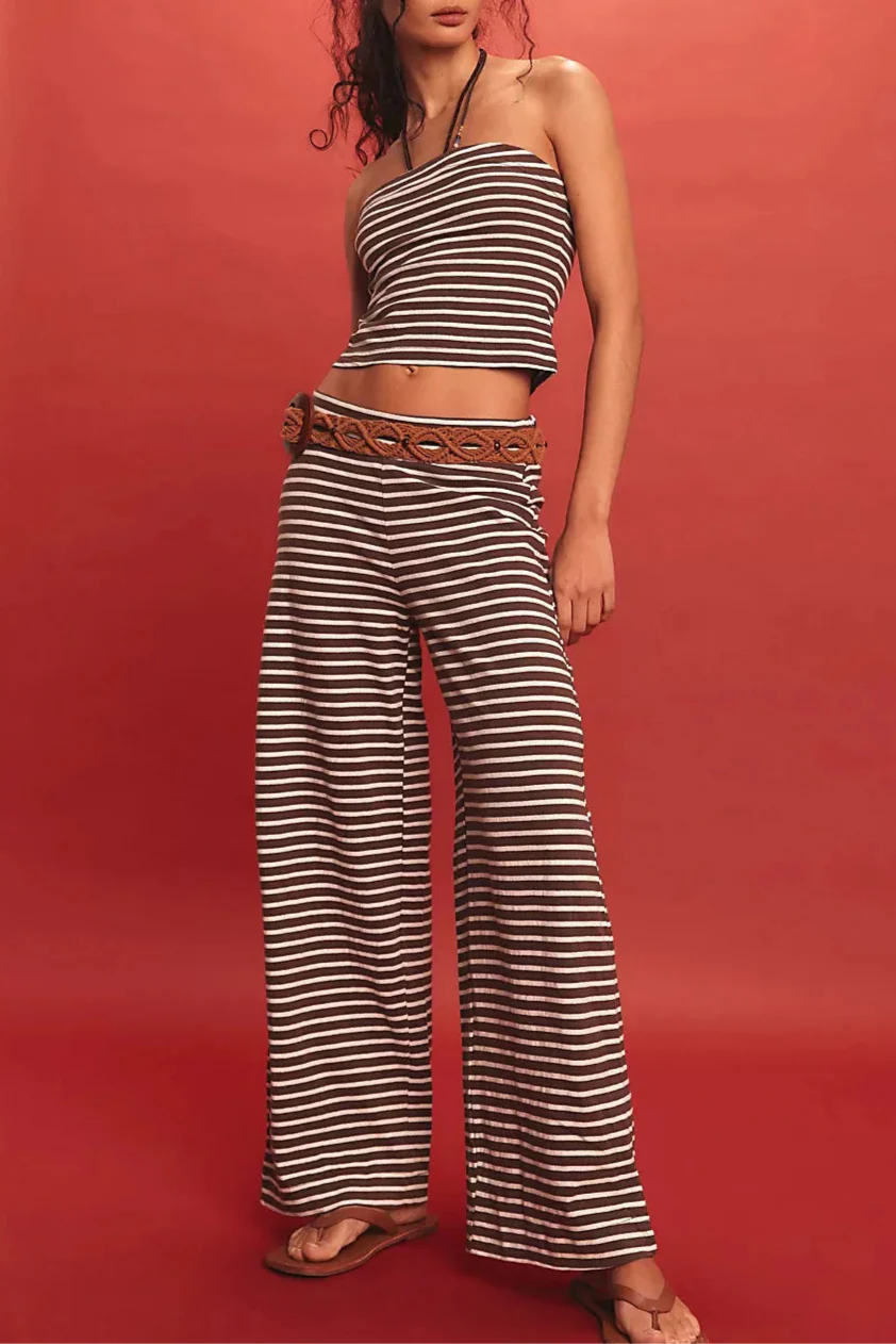 Linen Striped Bedding Set - Soft, Breathable Fabric for Cozy Home Decor - Queen Size