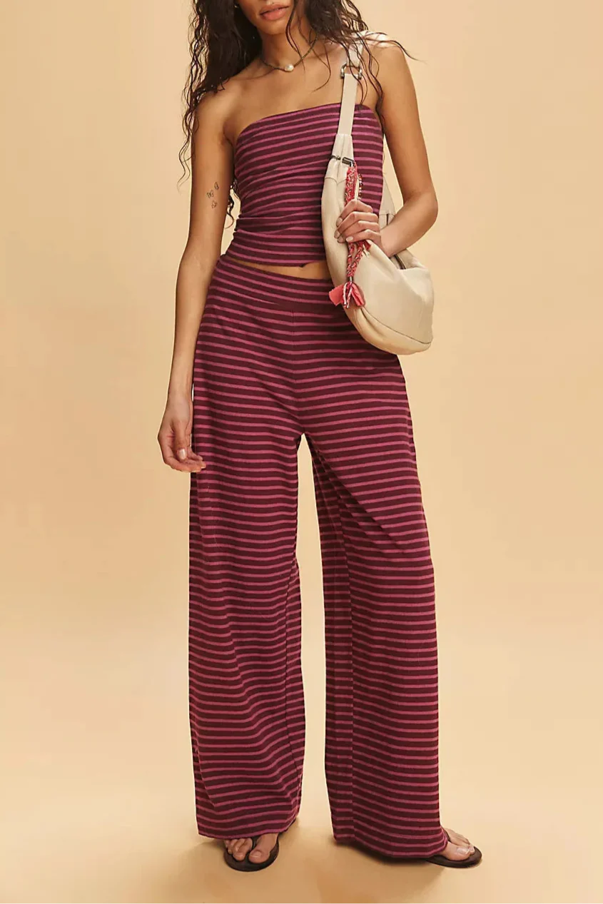 Linen Striped Bedding Set - Soft, Breathable Fabric for Cozy Home Decor - Queen Size