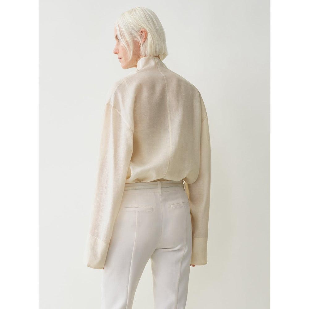 Linen Top for Women - Casual Short Sleeve Design - Lightweight Summer Blouse - Versatile Everyday Wear