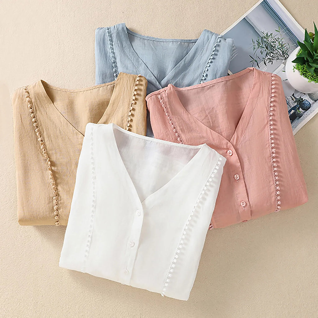 Marabel Linen Blouse