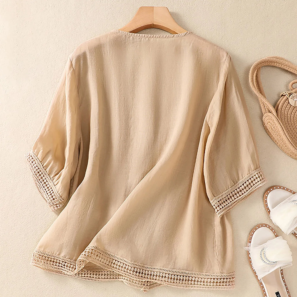 Marabel Linen Blouse