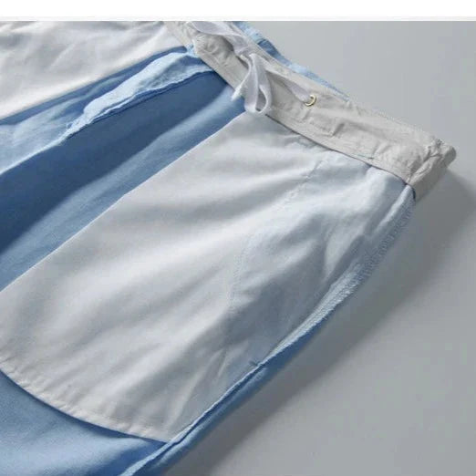 Men's Cotton Linen Beach Shorts - Lightweight Summer Casual Wear for Outdoor Activities