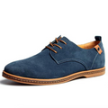 Men's Lace-Up Oxford Shoes with Stitching Detail for Formal and Casual Wear