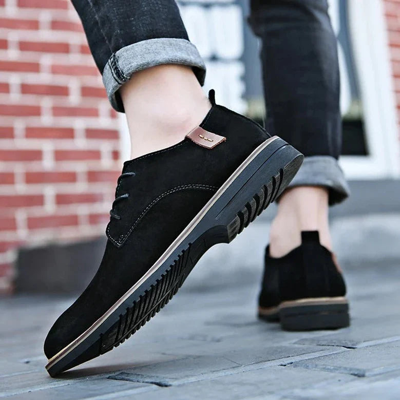 Men's Leather Oxford Shoes - Classic Dress Footwear for Formal and Business Occasions