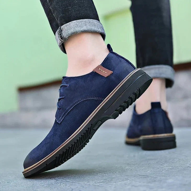 Men's Leather Oxford Shoes - Classic Dress Footwear for Formal and Business Occasions