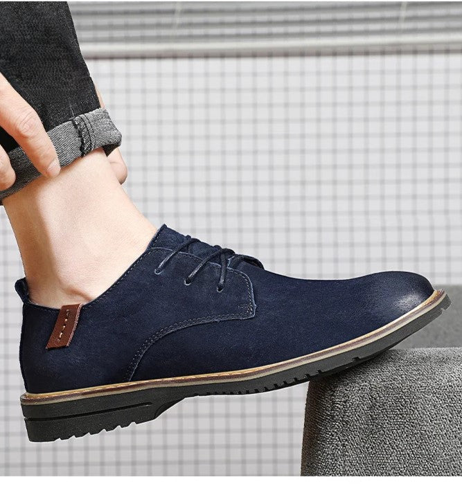 Men's Leather Oxford Shoes - Classic Dress Footwear for Formal and Business Occasions