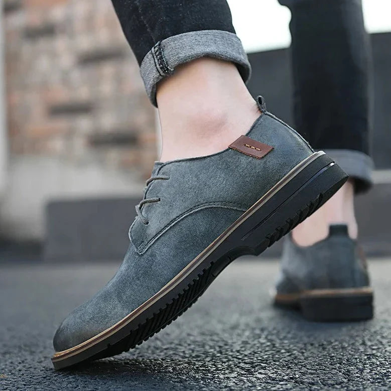 Men's Leather Oxford Shoes - Classic Dress Footwear for Formal and Business Occasions