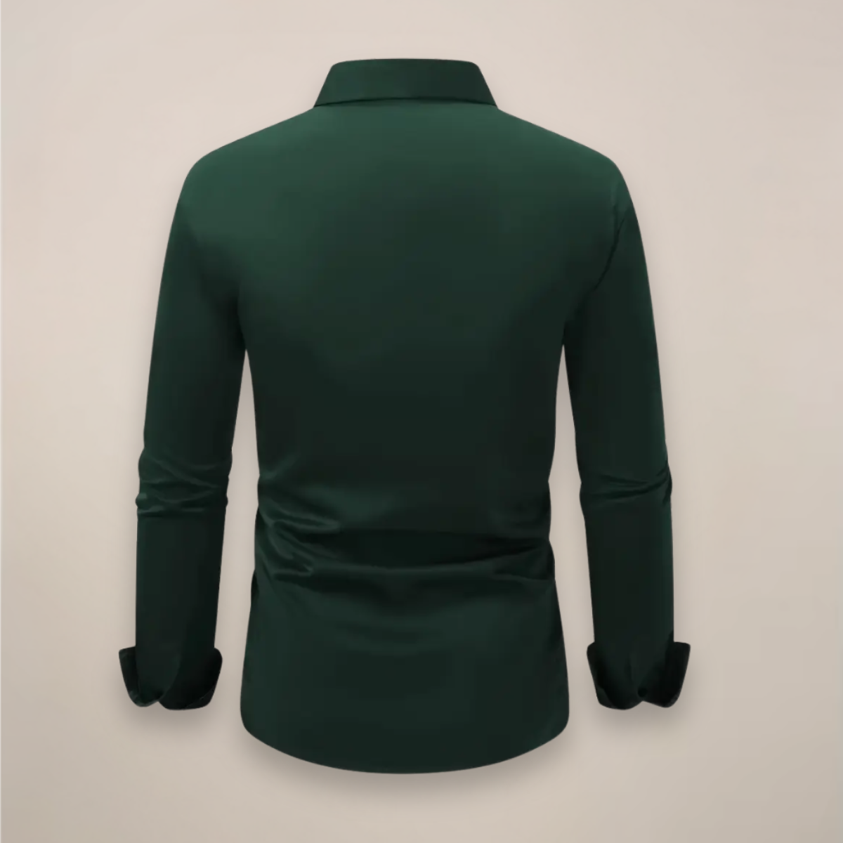 Men's Long-Sleeve Shirt with Classic Notched Collar