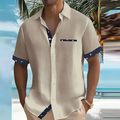 Men's Short Sleeve Summer Shirt with Breathable Fabric