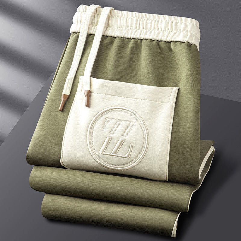 Men's Zip Jacket and Pants Tracksuit Set - Comfortable Athletic Wear for Gym and Casual Use - Lightweight Fabric