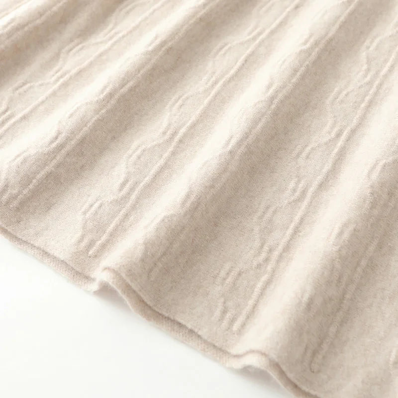 Merino Wool Knit Skirt for Women - Comfortable Casual Style - Versatile Everyday Wear - Available in Multiple Sizes