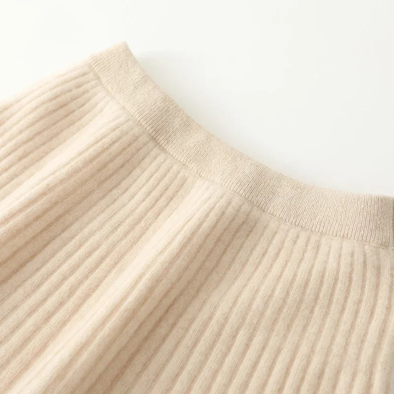 Merino Wool Skirt - A-Line Design for Everyday Wear - Comfortable and Stylish