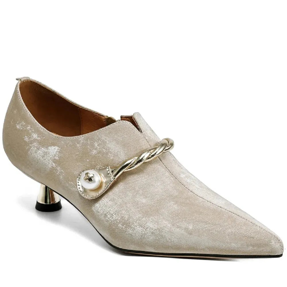 Mid-Heel Sandals for Women - Comfortable Faux Leather Design for Casual or Dressy Occasions