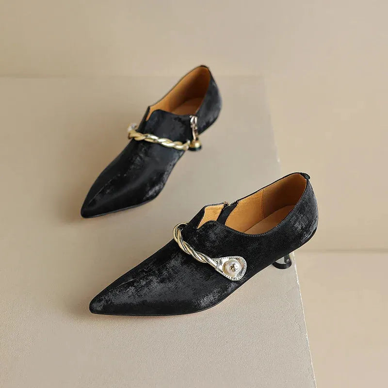 Mid-Heel Sandals for Women - Comfortable Faux Leather Design for Casual or Dressy Occasions