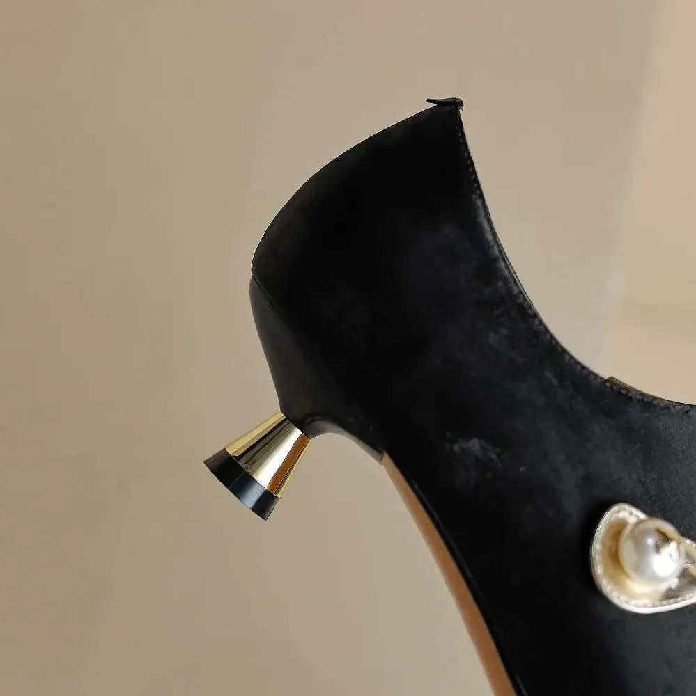 Mid-Heel Sandals for Women - Comfortable Faux Leather Design for Casual or Dressy Occasions