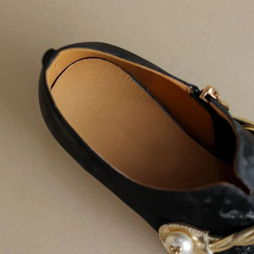 Mid-Heel Sandals for Women - Comfortable Faux Leather Design for Casual or Dressy Occasions