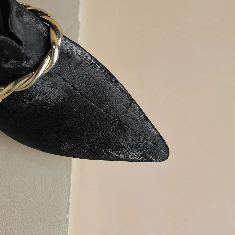 Mid-Heel Sandals for Women - Comfortable Faux Leather Design for Casual or Dressy Occasions