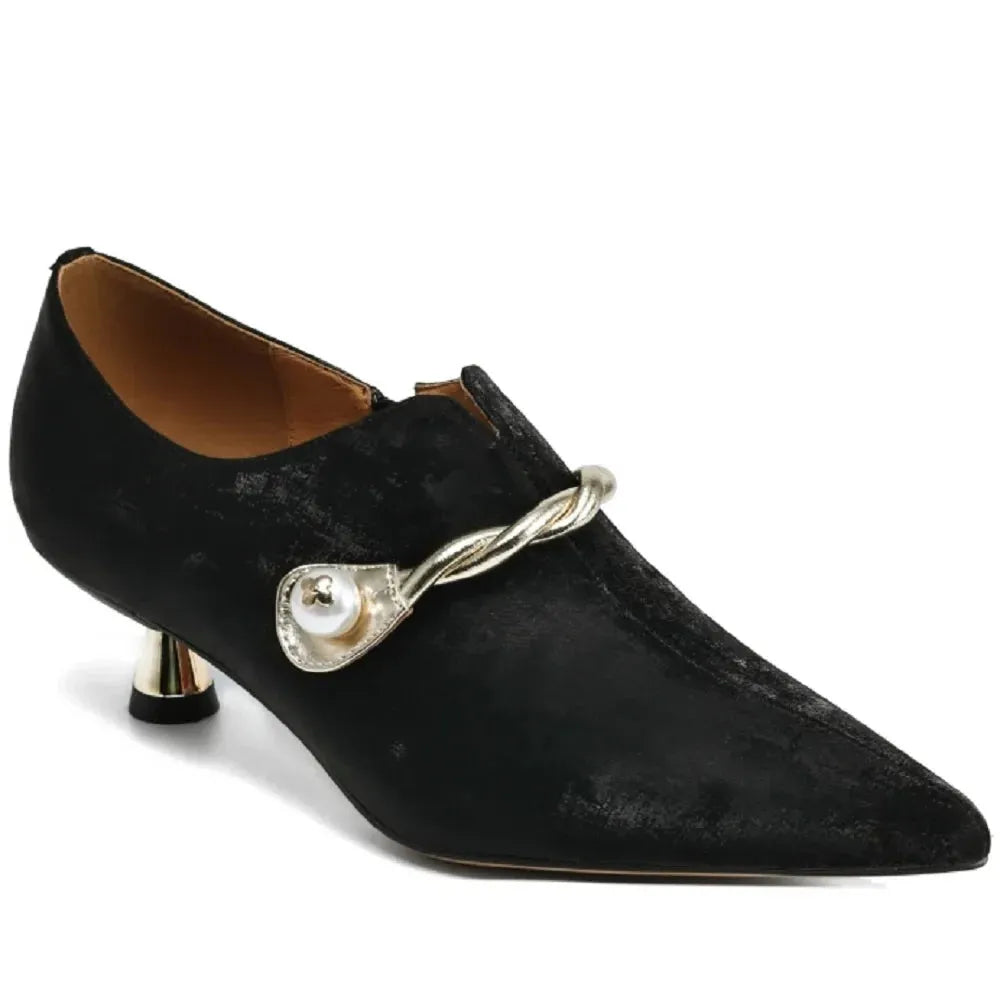 Mid-Heel Sandals for Women - Comfortable Faux Leather Design for Casual or Dressy Occasions