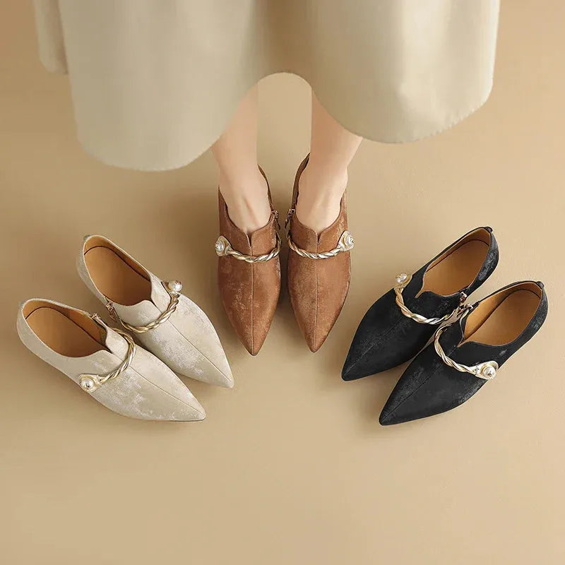 Mid-Heel Sandals for Women - Comfortable Faux Leather Design for Casual or Dressy Occasions