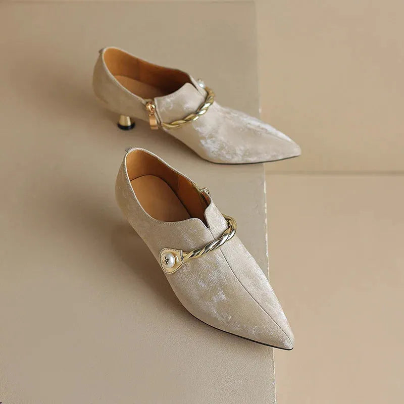 Mid-Heel Sandals for Women - Comfortable Faux Leather Design for Casual or Dressy Occasions