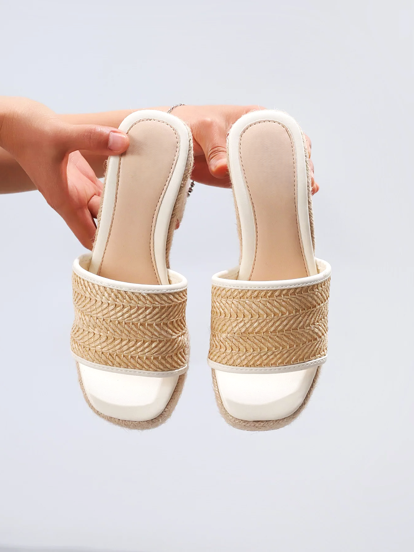 Natural Woven Heels for Women - Eco-Friendly Material, Stylish Design for Casual or Dressy Occasions