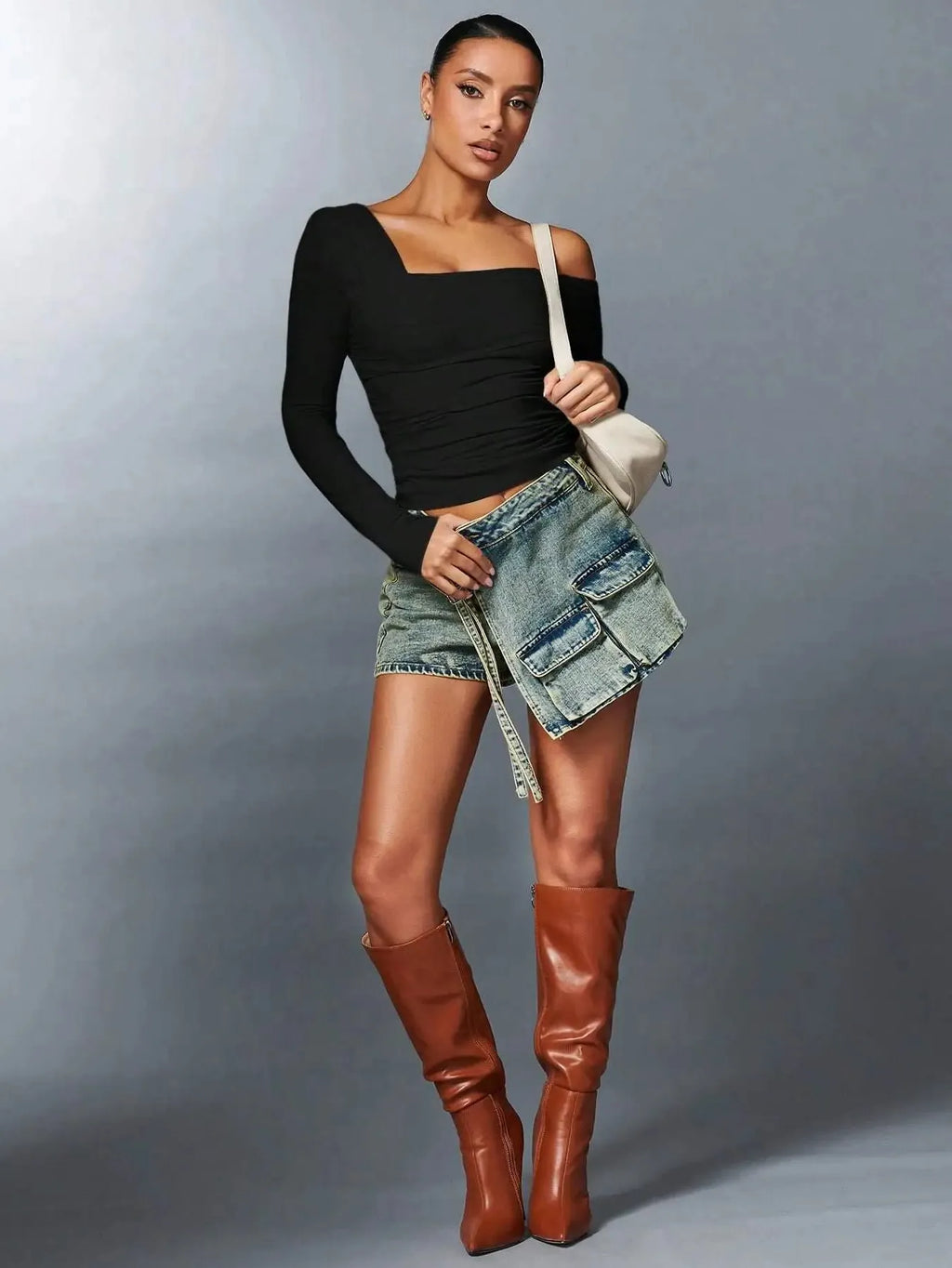 Off-Shoulder Women's Top - Lightweight Fabric - Casual Chic Style - Perfect for Summer Outings and Events