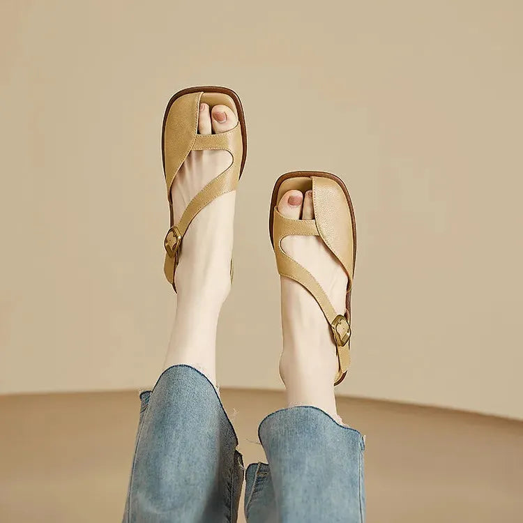 Open-Toe Sandals for Women - Comfortable Casual Footwear - Summer Style - Lightweight Design - Versatile Everyday Use