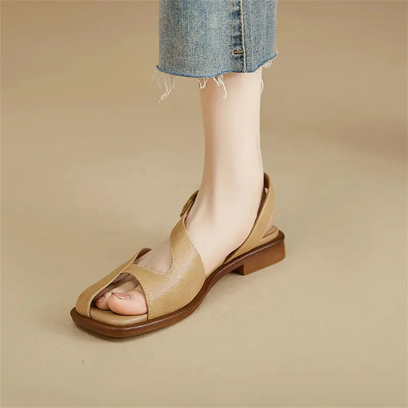 Open-Toe Sandals for Women - Comfortable Casual Footwear - Summer Style - Lightweight Design - Versatile Everyday Use