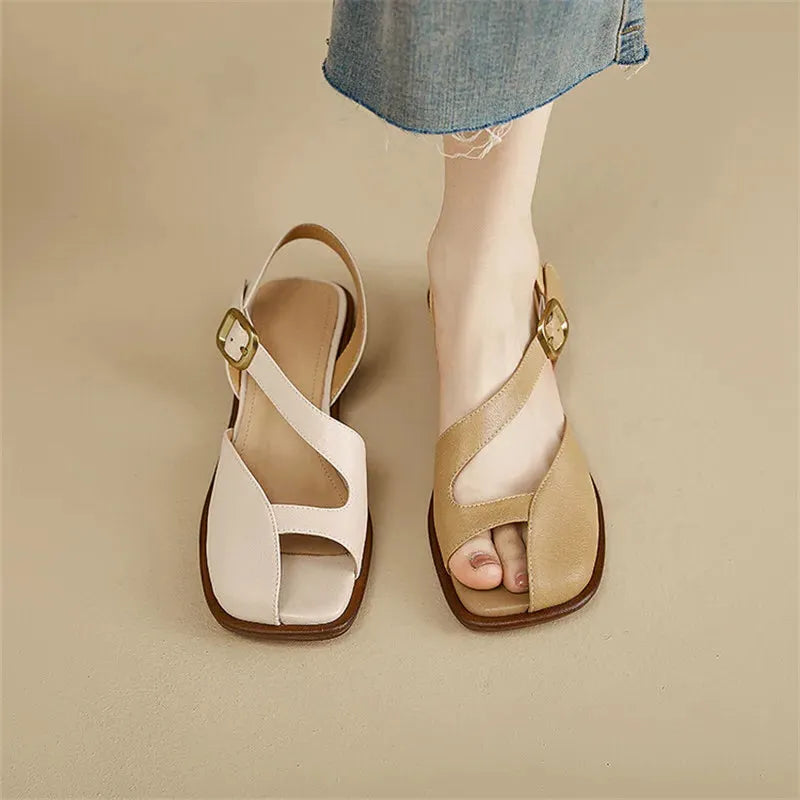 Open-Toe Sandals for Women - Comfortable Casual Footwear - Summer Style - Lightweight Design - Versatile Everyday Use