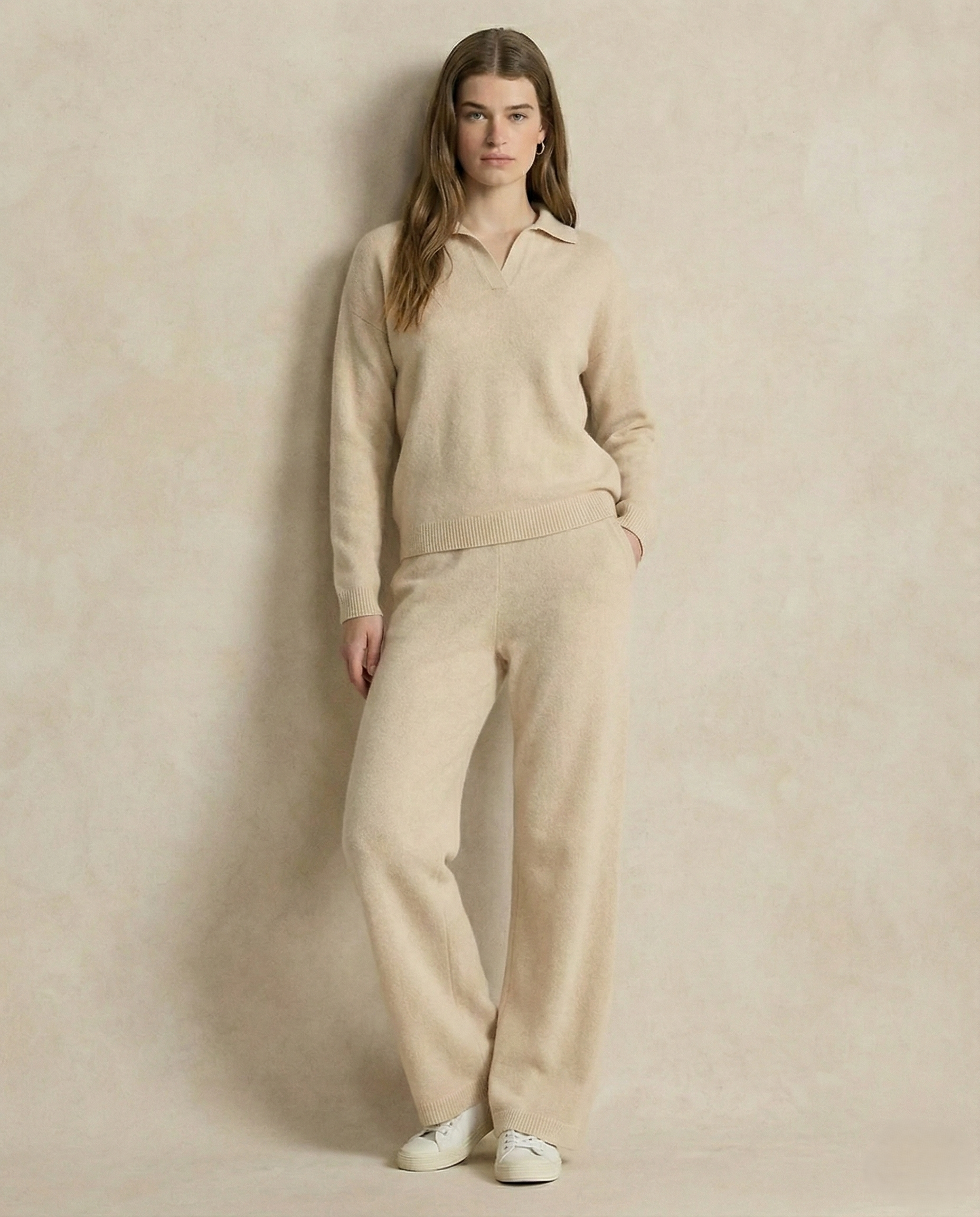 Palermo Polo Knit Set - Soft Cotton Blend - Casual Wear - Stylish Two-Piece Outfit for Everyday Comfort