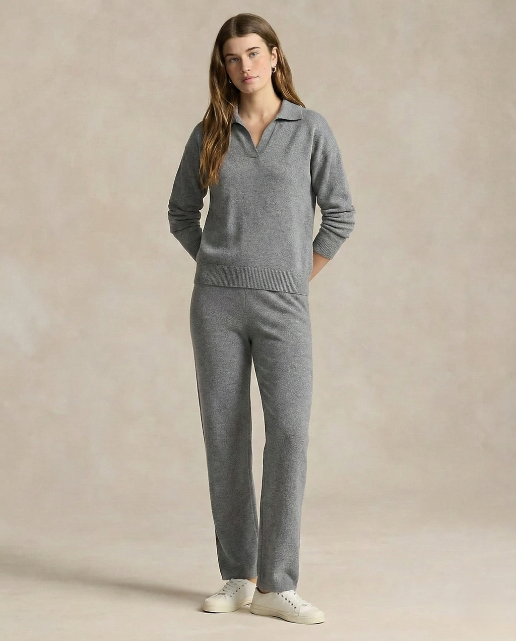 Palermo Polo Knit Set - Soft Cotton Blend - Casual Wear - Stylish Two-Piece Outfit for Everyday Comfort