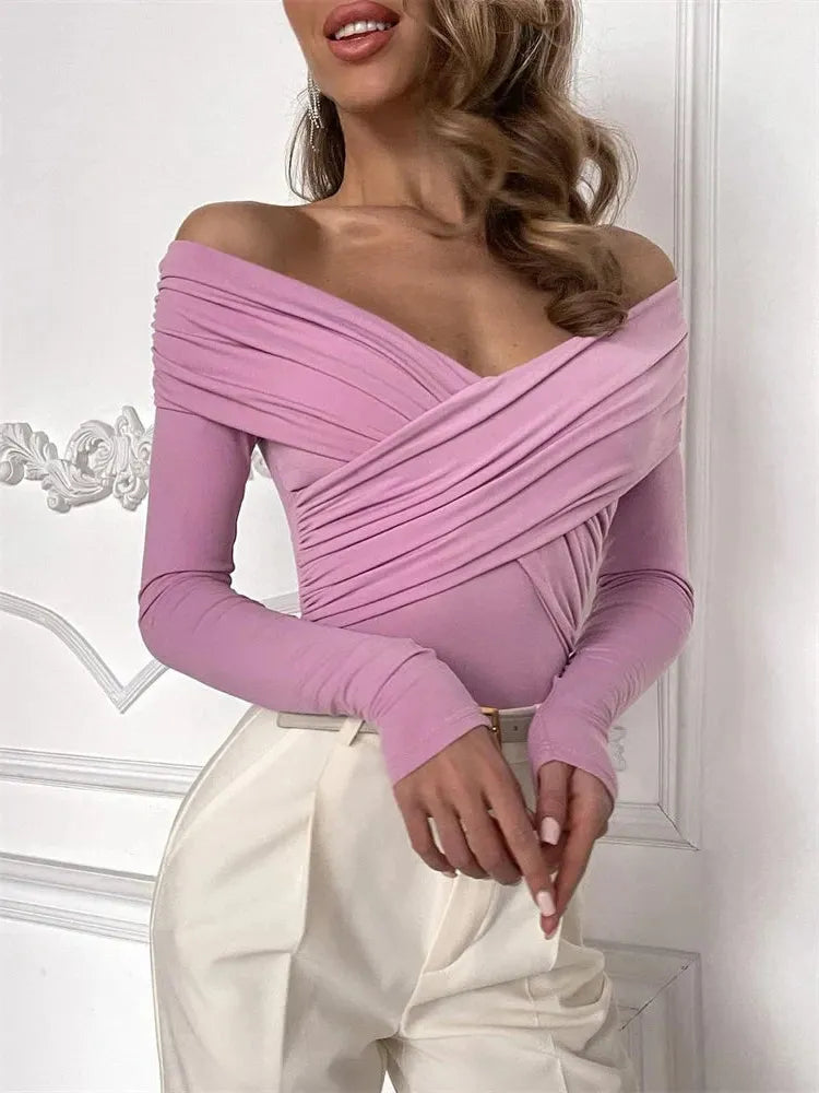 Paris Street Casual Top - Lightweight Cotton Blend - Chic Everyday Wear - Women's Fashion Blouse