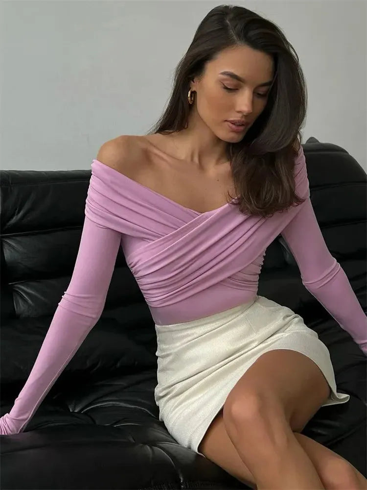 Paris Street Casual Top - Lightweight Cotton Blend - Chic Everyday Wear - Women's Fashion Blouse