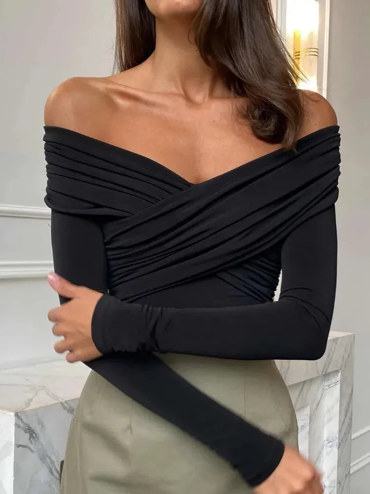 Paris Street Casual Top - Lightweight Cotton Blend - Chic Everyday Wear - Women's Fashion Blouse