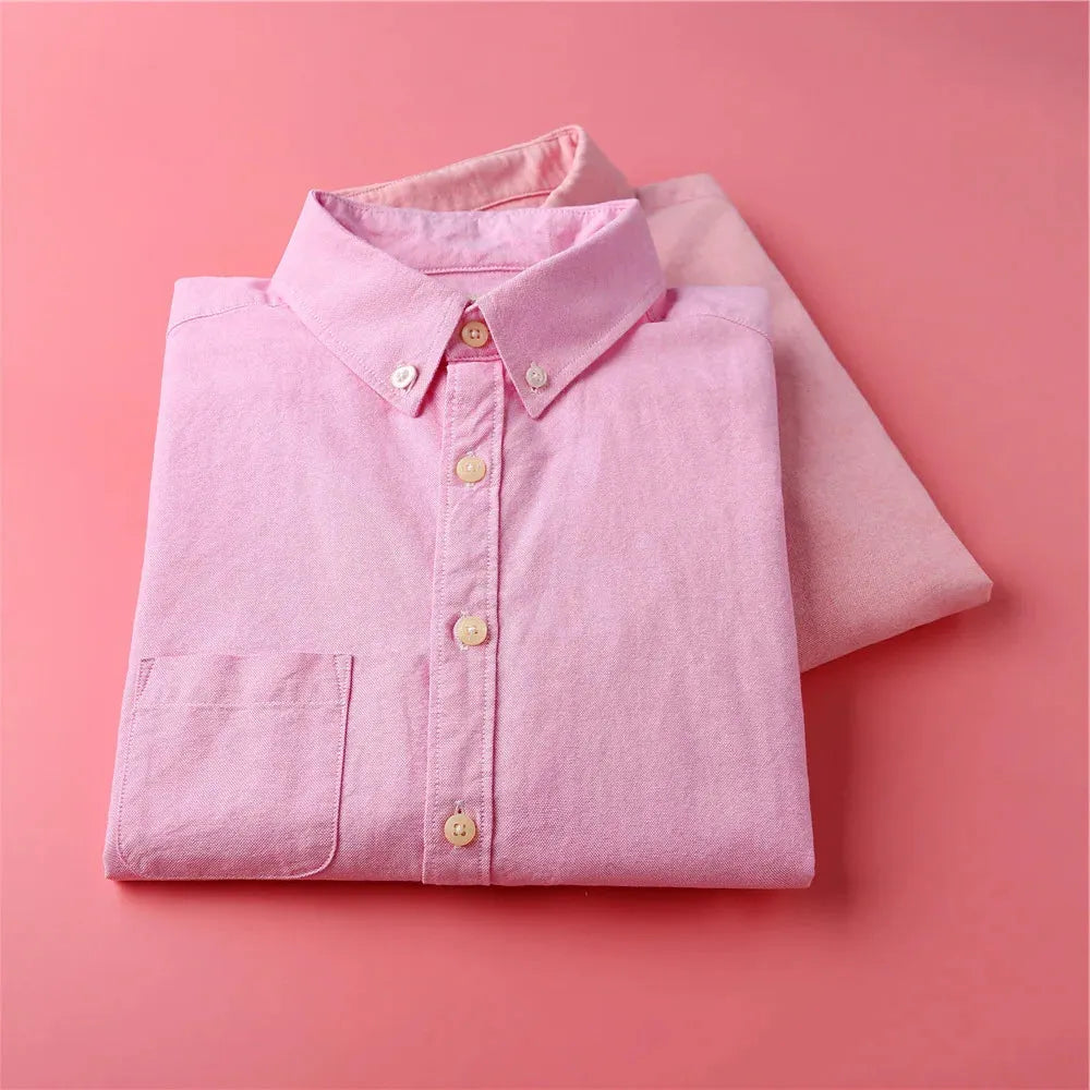 Pastel Oxford Blouses for Women - Elegant Design, Lightweight Cotton, Perfect for Office or Casual Wear
