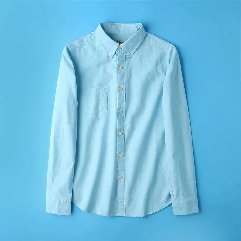 Pastel Oxford Blouses for Women - Elegant Design, Lightweight Cotton, Perfect for Office or Casual Wear