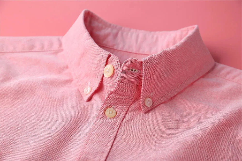 Pastel Oxford Blouses for Women - Elegant Design, Lightweight Cotton, Perfect for Office or Casual Wear