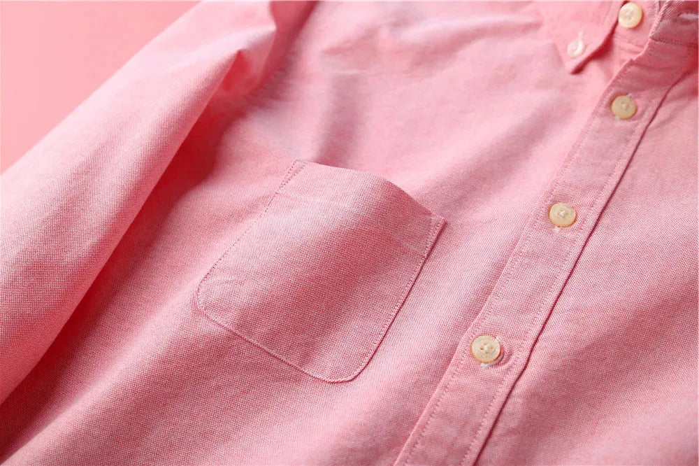 Pastel Oxford Blouses for Women - Elegant Design, Lightweight Cotton, Perfect for Office or Casual Wear