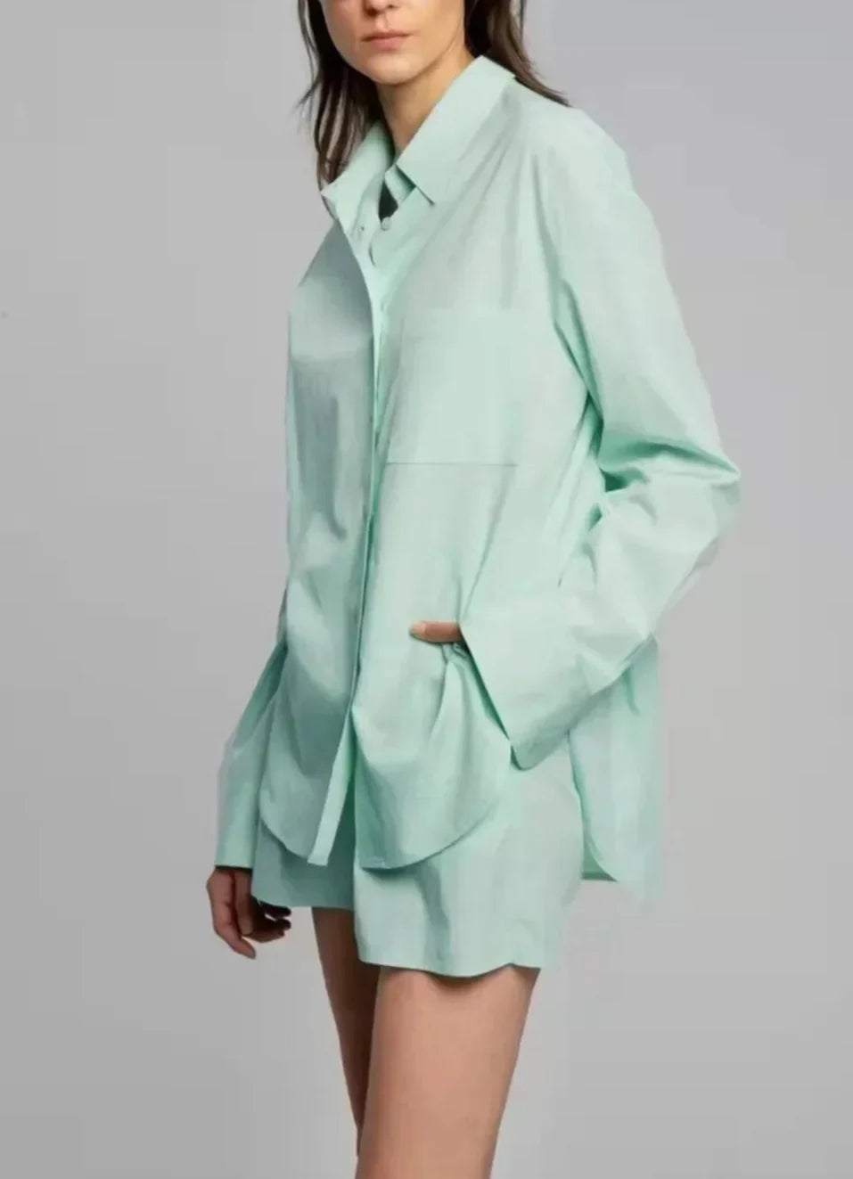 Poplin Loungewear Set - Comfortable Cotton Fabric - Casual Style for Relaxation and Everyday Wear