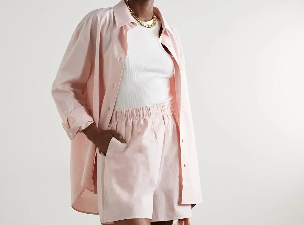 Poplin Loungewear Set - Comfortable Cotton Fabric - Casual Style for Relaxation and Everyday Wear