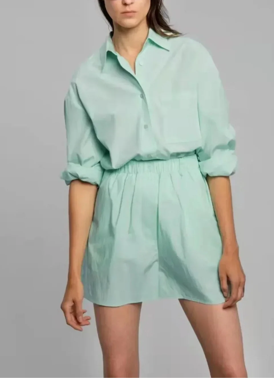 Poplin Loungewear Set - Comfortable Cotton Fabric - Casual Style for Relaxation and Everyday Wear