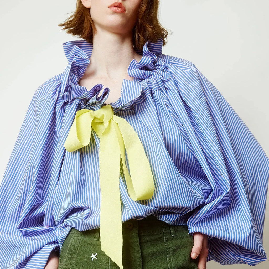 Puffed Cotton Blouse for Women - Lightweight, Casual Style - Perfect for Everyday Wear and Spring Outfits