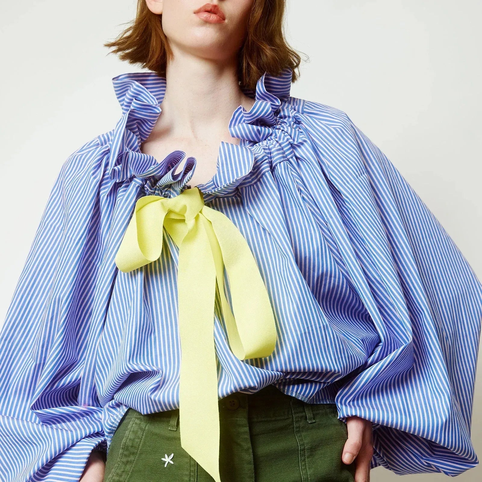 Puffed Cotton Blouse for Women - Lightweight, Casual Style - Perfect for Everyday Wear and Spring Outfits