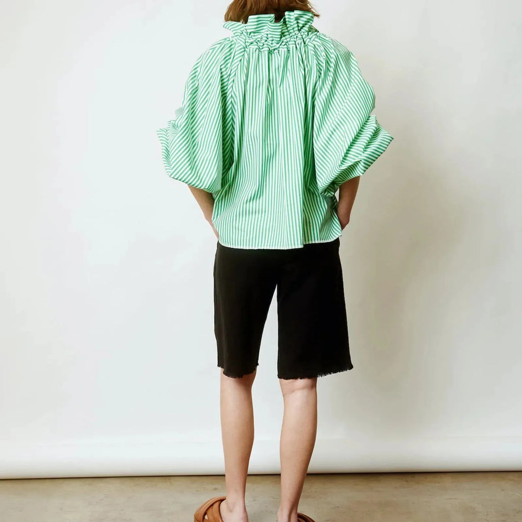 Puffed Cotton Blouse for Women - Lightweight, Casual Style - Perfect for Everyday Wear and Spring Outfits