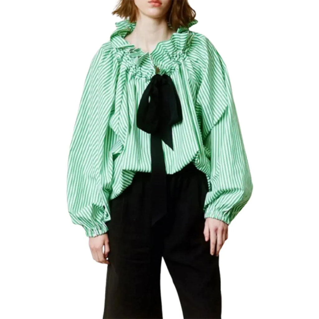 Puffed Cotton Blouse for Women - Lightweight, Casual Style - Perfect for Everyday Wear and Spring Outfits