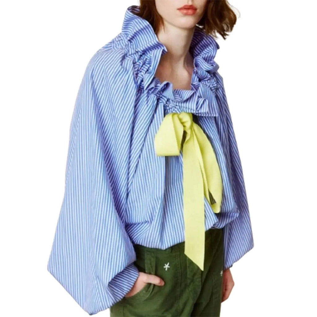 Puffed Cotton Blouse for Women - Lightweight, Casual Style - Perfect for Everyday Wear and Spring Outfits